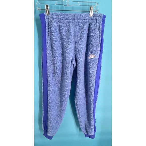 Nike Air Move To Zero Pants Purple Standard Fit‎ Sherpa Fleece Jogger Size XL - Picture 1 of 13